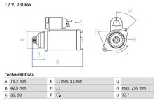 Anlasser starter bosch gebraucht kaufen  Oberlungwitz