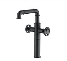 RBROHANT Two-Handle Single-Hole Matte Black Industrial Bathroom Faucet (RB0903), usado comprar usado  Enviando para Brazil
