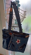 Shopperbag upcycling jeans gebraucht kaufen  Duisburg