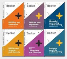 AICPA Becker 2024 CPA Exam Review Books for Exams (Black & White) comprar usado  Enviando para Brazil