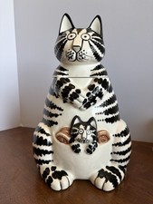 Raro Vintage Sigma Japão Kliban Gato Biscoito Jarro Estilo Canguru Gatinho Preto Branco comprar usado  Enviando para Brazil