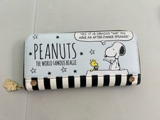Carteira Peanuts Worldwide Snoopy Woodstock feminina com zíper ao redor embreagem famosa Beagle, usado comprar usado  Enviando para Brazil