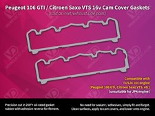 Par de juntas balancim TU5J4 CAM COVER (ADEQUADO PARA PEUGEOT 106 GTI, CITROEN SAXO VTS 16v) comprar usado  Enviando para Brazil