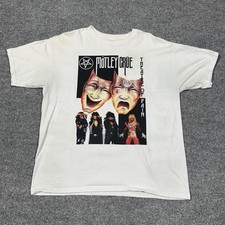 Camisa Motley Crue Theatre of Pain XL faixa branca algodão manga curta excelente estado usado comprar usado  Enviando para Brazil