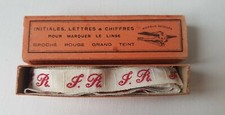 Initiales monograme brode d'occasion  France