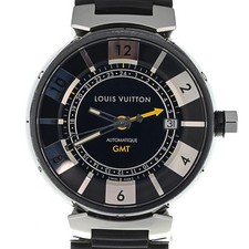 Relógio masculino Louis Vuitton Tambour preto Q113K GMT O#138003 desconto, usado comprar usado  Enviando para Brazil
