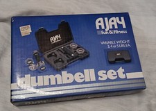 UAU!! AJAY DIVERSÃO E FITNESS ~ CONJUNTO DE HALTERES VINTAGE COM PESO VARIÁVEL!! comprar usado  Enviando para Brazil