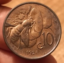 Moneta centesimi 1928 usato  Olbia