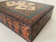 Ornate wooden card for sale  LONDON