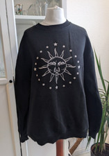Schwarzer sweater aufdruck gebraucht kaufen  Stuttgart