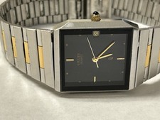 Citizen LUXURY BEAUTIFUL SQUARE ST.STEEL RELÓGIO DE QUARTZO MASCULINO "CITIZEN"/MOSTRADOR PRETO comprar usado  Enviando para Brazil