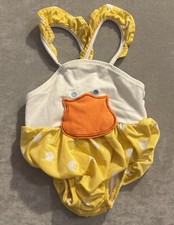 Terno de banho vintage Carter’s peça única 18 meses bolinhas amarelo pato bico e cauda comprar usado  Enviando para Brazil
