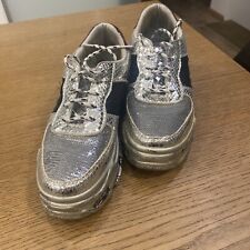 Sneakers schuhe silber gebraucht kaufen  Landshut