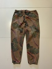 Calça jogger Osklen Brasil folha de palmeira estampa por toda parte algodão cordão  comprar usado  Enviando para Brazil