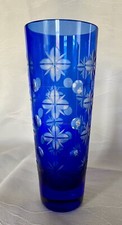 Kristallvase blau kobalt gebraucht kaufen  Dresden