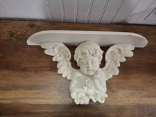 Prateleira de parede Cherub Angel exibição branca campo francês chique gasto 9x18 comprar usado  Enviando para Brazil
