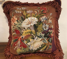 Vintage pillow needlepoint for sale  Sarasota