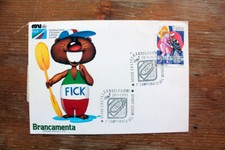 Cartolina commemorativa campio usato  Roma
