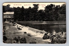 Cartão postal vintage Hot Springs AR-Arkansas Quachita River Mill and Dam comprar usado  Enviando para Brazil