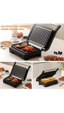 Sanduicheira Panini Press Grill, aço inoxidável com dupla antiaderente, usado comprar usado  Enviando para Brazil
