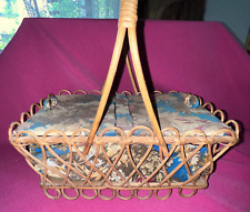 Antique wicker fabric d'occasion  Expédié en Belgium