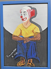 Bild clown handgemalt gebraucht kaufen  Bad Steben