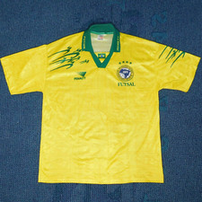 Camiseta Vintage 1996-97 BRASIL FUTSAL CBFS Brasileira Futebol de Salao Penalty GG, usado comprar usado  Enviando para Brazil