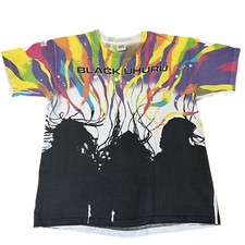 Camiseta Vintage Preta Uhuru 1993 Mystical Truth Tour AOP Tamanho XL Reggae Group comprar usado  Enviando para Brazil