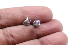 Orecchini in argento sterling con diamanti taglio rosa tondo viola rosa natur..., usado comprar usado  Enviando para Brazil