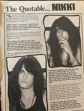 Nikki sixx motley for sale  Turners Falls