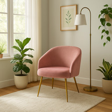 Pink velvet upholstery for sale  LONDON