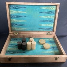 Antique wooden backgammon d'occasion  Expédié en Belgium