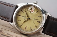 Usado, Mostrador original Rolex OysterDate 6294 vintage com manutenção 34 mm cal.740 c.1953 #1474 comprar usado  Enviando para Brazil