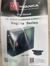 Subwoofer automotivo compacto SODA-10ASW 480W 10 polegadas com amplificador embutido, fino  comprar usado  Enviando para Brazil
