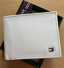 Męski skórzany portfel na karty Tommy Hilfiger i etui na monety dwuskładany portfel na sprzedaż  Wysyłka do Poland