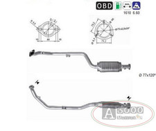 Catalizzatore dfc mercedes usato  Italia