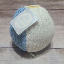 My Three Beans brinquedo de pelúcia bola de chenille colorblock azul amarelo creme 7", usado comprar usado  Enviando para Brazil