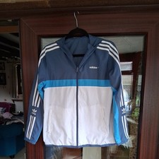 Adidas blue white for sale  DRIFFIELD