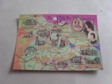 Postcard map bronte for sale  SHEFFIELD