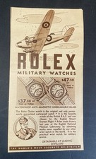 FRETE GRÁTIS RCAF Royal Canadian Air Force relógio militar Rolex muito raro 1939 anúncio comprar usado  Enviando para Brazil