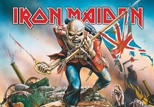 Iron Maiden Trooper pôster/bandeira de tecido grande 1100mm x 750mm comprar usado Iron Maiden Trooper pôster/bandeira de tecido grande 1100mm x 750mm comprar usado  Enviando para Brazil