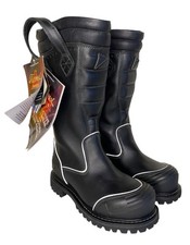 Botas Thorogood Hell Fire de couro preto bombeiro M6/W8 Bunker NOVO comprar usado  Enviando para Brazil