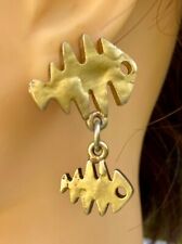 Boucle oreilles poisson d'occasion  Saint-Aubin-du-Cormier