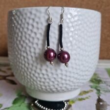 Pearly dangle earrings for sale  EGHAM
