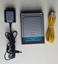 Router de banda ancha Ethernet D-Link con adaptador de corriente alterna y cable Ethernet de 3 pies segunda mano  Embacar hacia Mexico