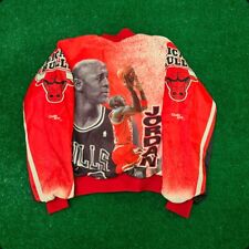 Chaqueta Fanimation Vintage Años 90 Chicago Bulls Michael Jordan Línea Tiza Juvenil Talla L segunda mano  Embacar hacia Argentina