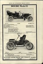 1906 PAPER AD CAR AUTO Beebe Modelo E Automóvel Gale E F Corpo Inclinável Rambler 14 comprar usado  Enviando para Brazil