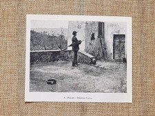 Dietro casa Quadro di A. Faldi Stampa del 1899, usado comprar usado  Enviando para Brazil