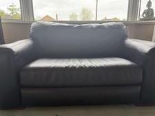 Leather sofa seater for sale  WATFORD
