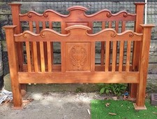 Hardwood bed frame for sale  WELLING